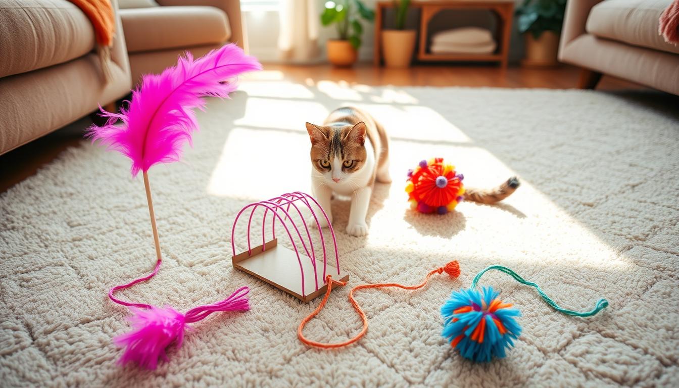 DIY cat toys