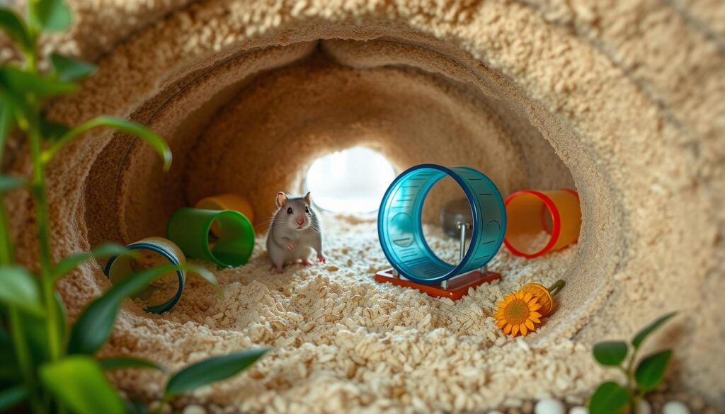 Hamsters in their habitat