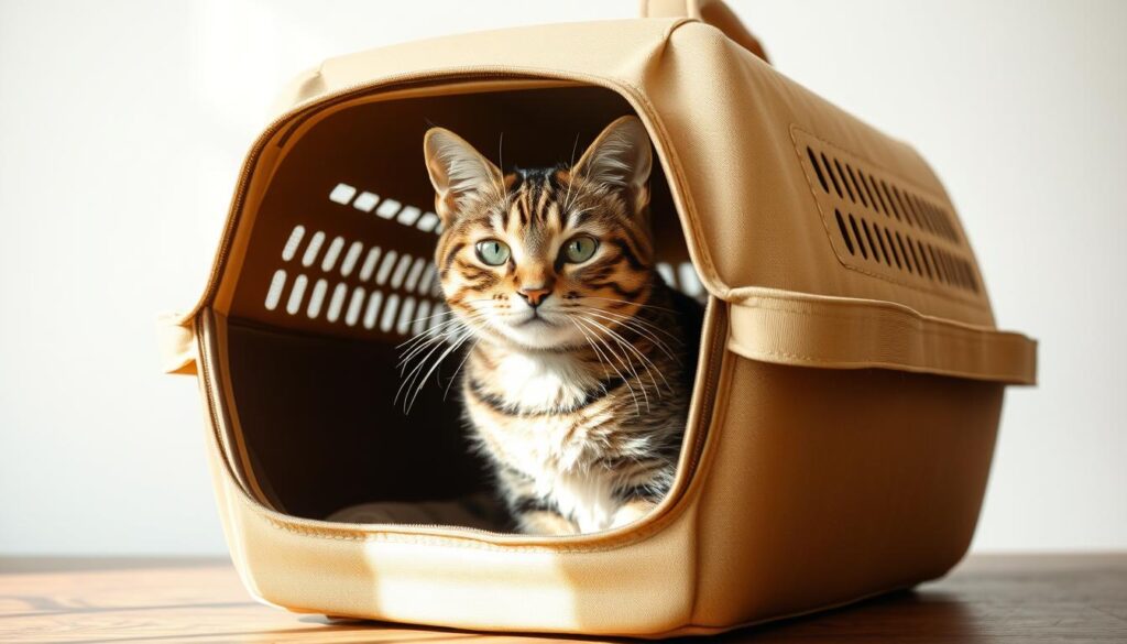 Cat Used to a Carrier