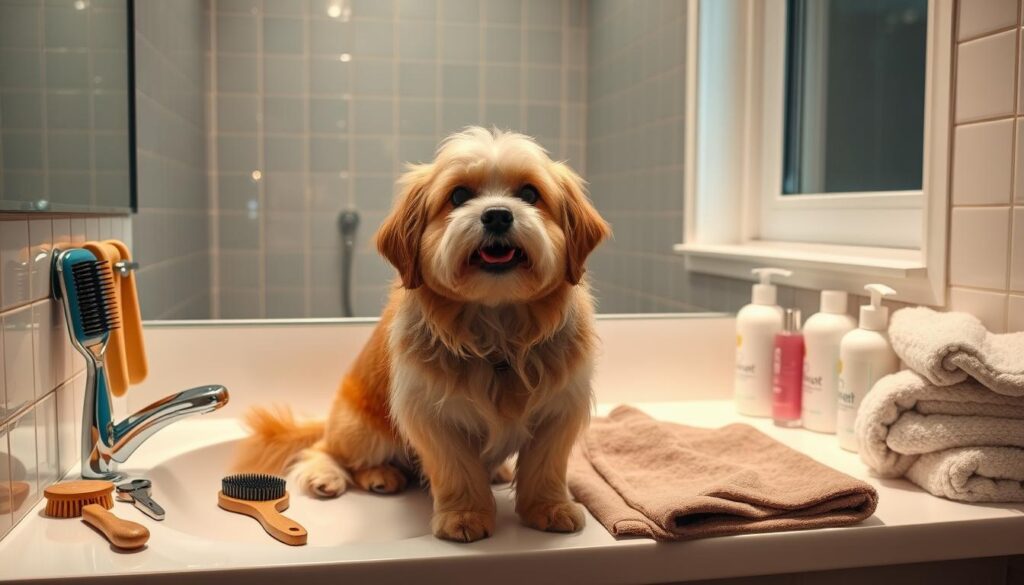 grooming routine